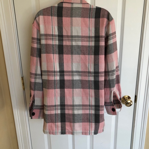 Beautiful Pink Flannel Shirt! - Picture 3 of 4